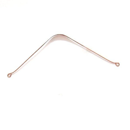 Raspador de lengua ayurvédico de cobre