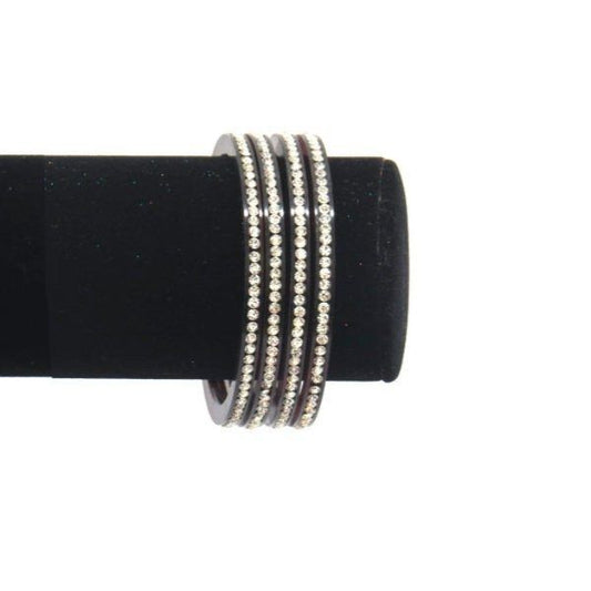 Pulseras bollywood plástico duro granate