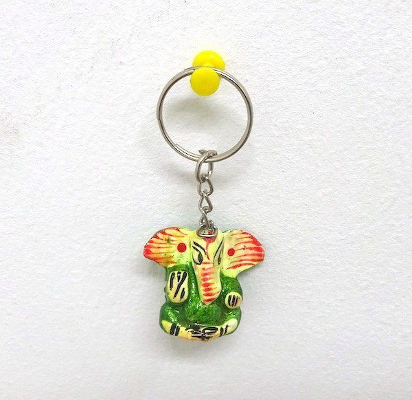 Llavero étnico de la India con el Dios Ganesh