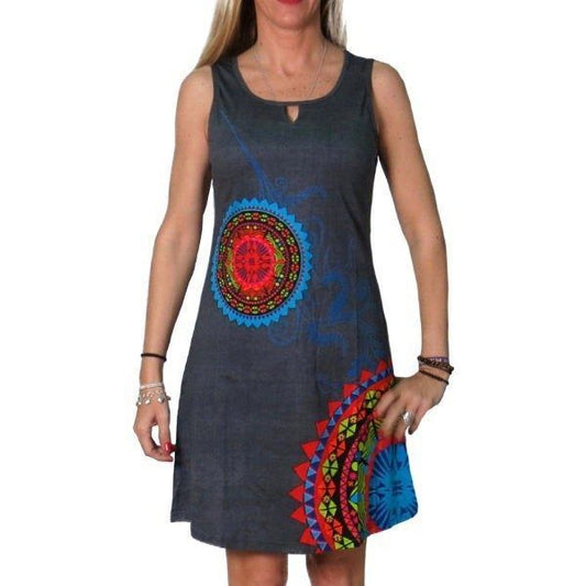 Vestido indio de algodon Maila