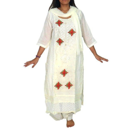 Conjunto punjabi de tres piezas de algodón