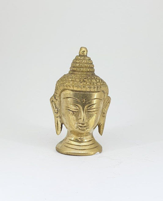 Estatua de bronce de cabeza de Buda