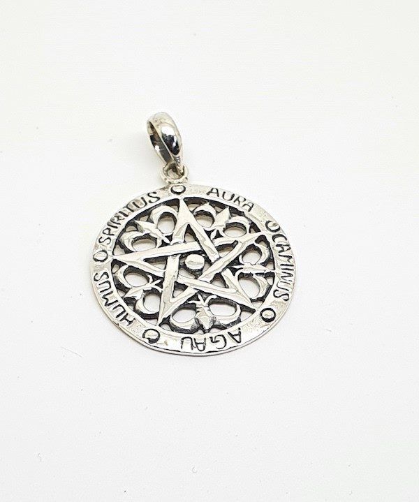 Colgante de plata medalla arcángeles