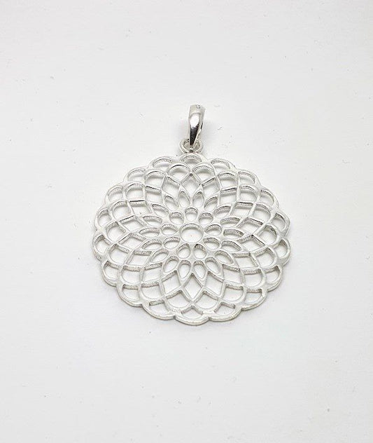 Colgante de plata mandala