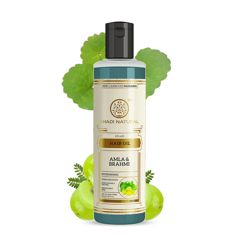 Aceite para cabello KHADI natural de AMLA & BRAHMI
