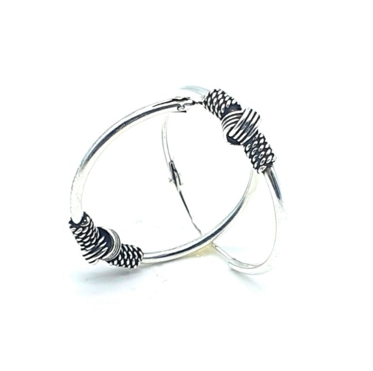 Pendientes aros de plata Tanah
