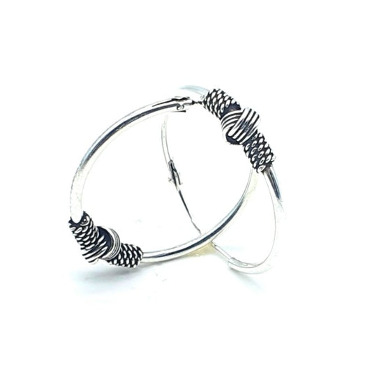 Pendientes aros de plata Tanah