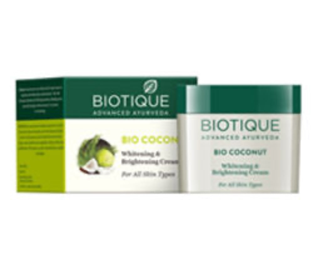 Crema iluminadora de coco BIOTIQUE