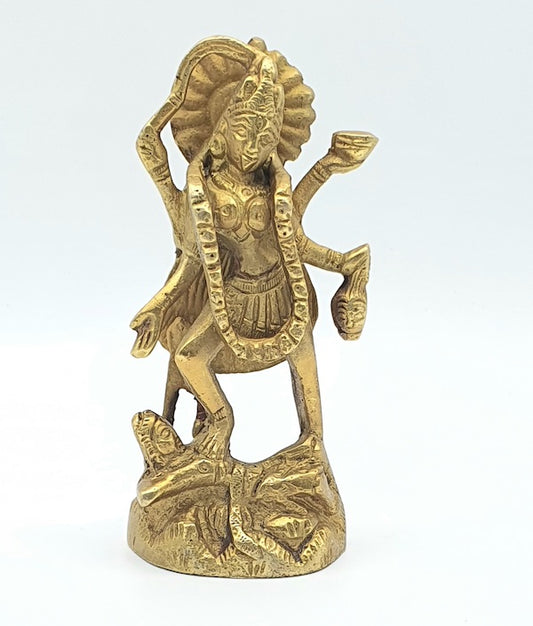 Estatua de bronce india de la Diosa Kali