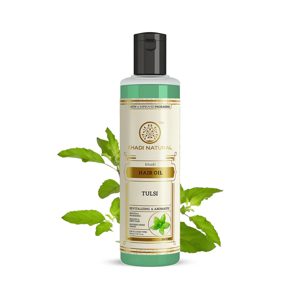 Aceite para cabello KHADI natural de TULSI