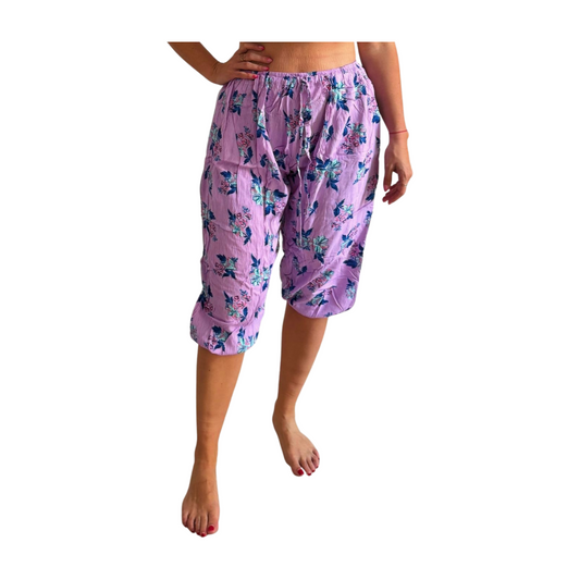Pantalón indio corto estampado