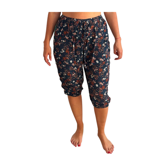 Pantalón indio corto estampado
