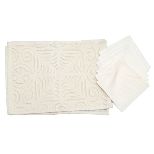 Mantel Individual de algodón bordado