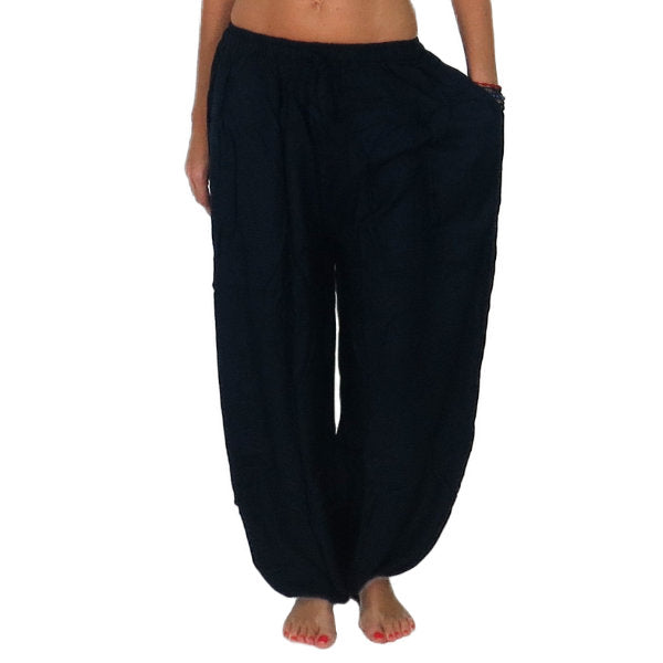 Pantalón bombacho indio básico de algodón