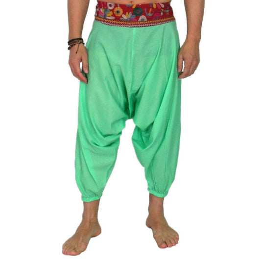 Pantalón afgano indio color verde