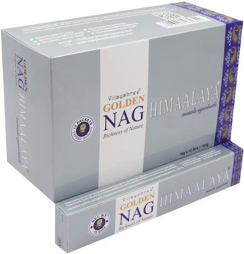 Incienso natural indio Golden Nag Himalaya Vijayshree