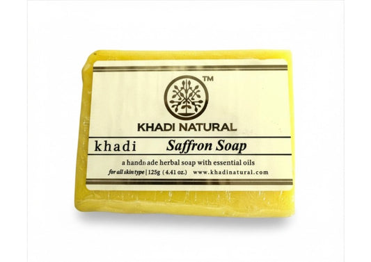 Jabón de AZAFRÁN con aceites esenciales KHADI NATURAL