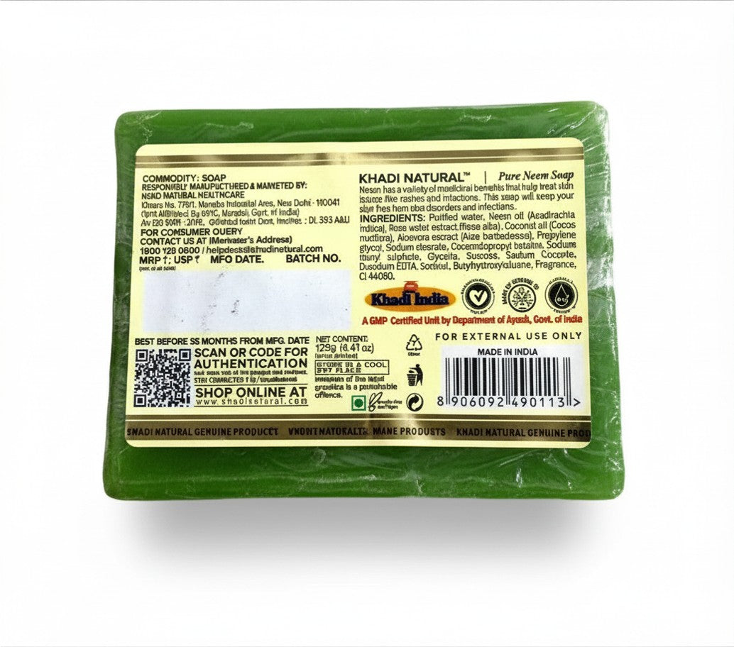 Jabón de NEEM puro KHADI NATURAL