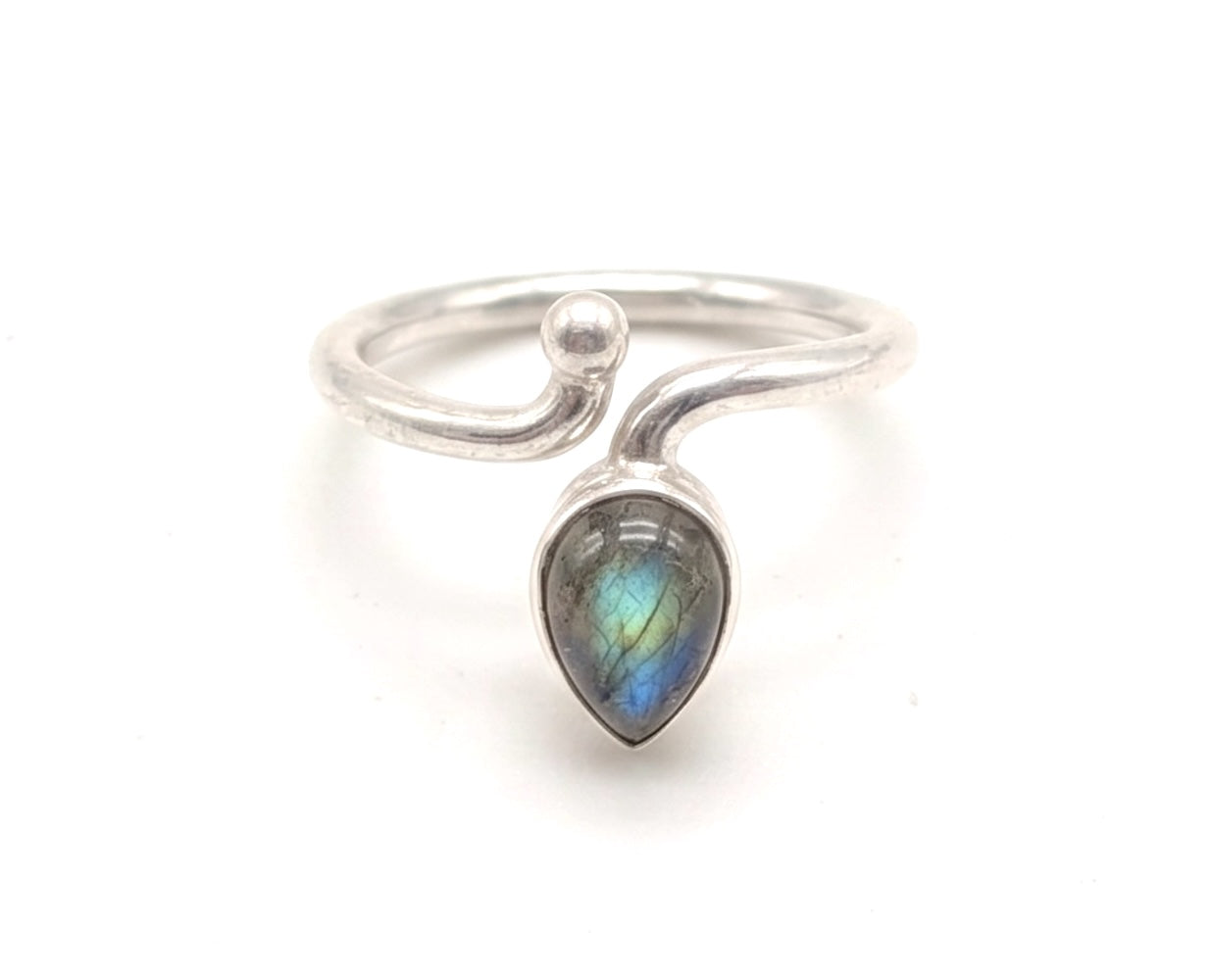 Anillo de Plata ajustable con labradorita