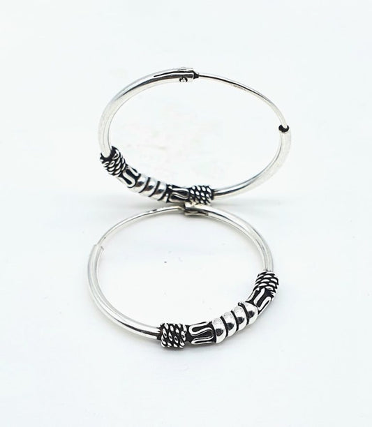 Pendientes Aro de Plata Padang