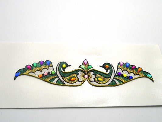 Tatuajes adhesivos de India color verde