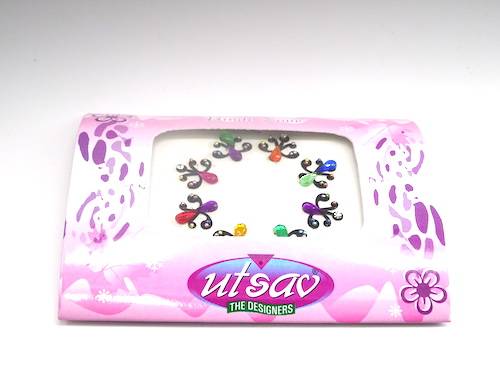 Bindis de la india de ombligo multicolor