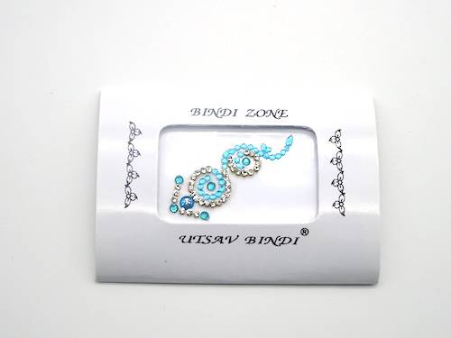 Bindis de la india color azul claro