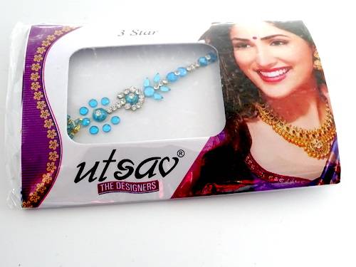 Bindis de la india color azul claro
