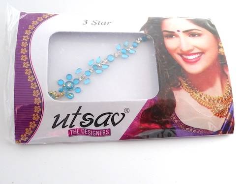 Bindis de la india color azul claro