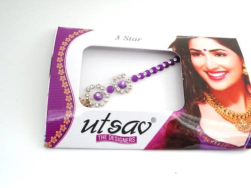 Bindis de la india color morado