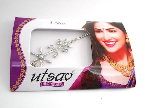 Bindis de la india color plata