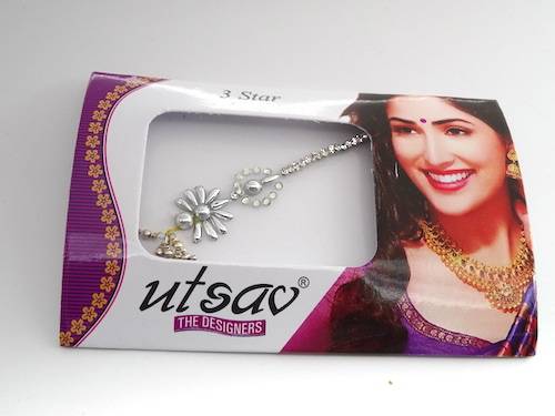 Bindis de la india color plata