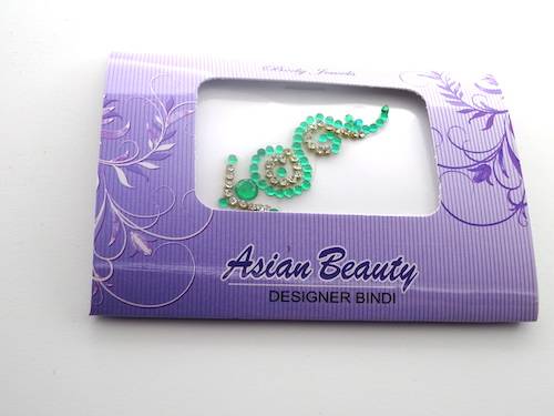 Bindis de la india color verde