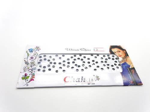 Bindis de la india redondos color negro