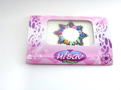 Bindis de la india de ombligo multicolor