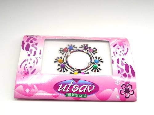 Bindis de la india de ombligo multicolor