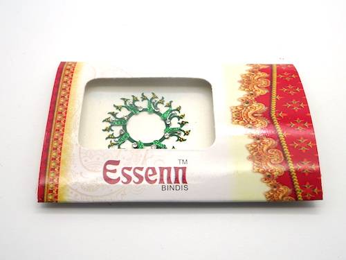 Bindis de la india de ombligo color verde