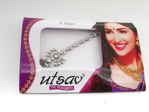 Bindis de la india color plata