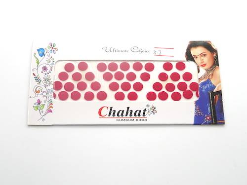 Bindis de la india redondos color rojo