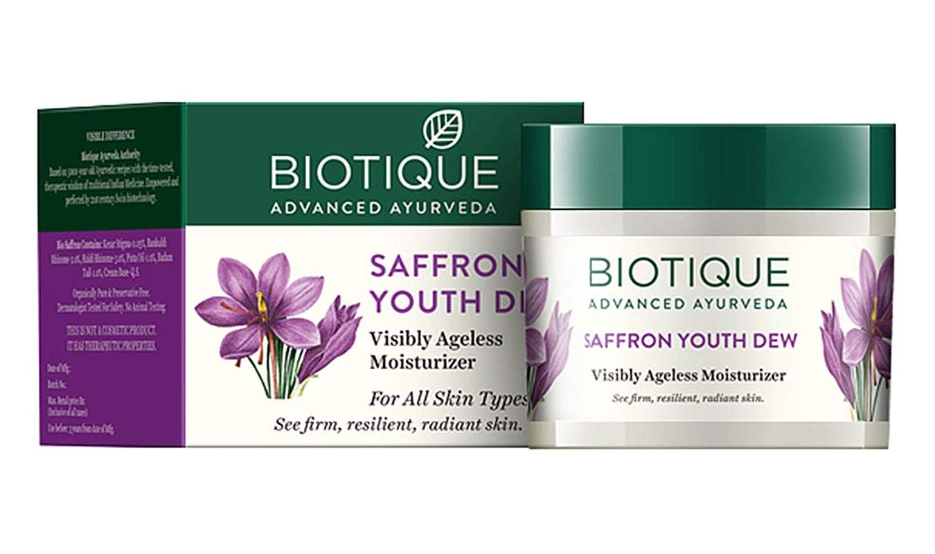 Crema hidratante rejuvenecedora de azafrán BIOTIQUE