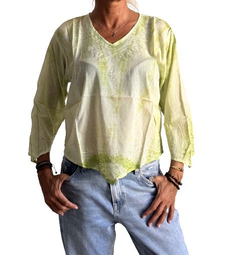 Camisa india de algodón