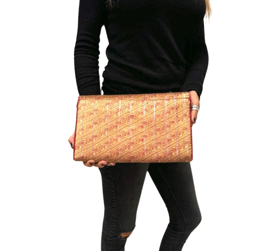 Bolso cartera de fiesta de seda