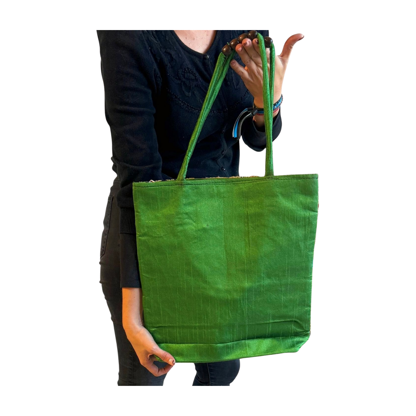Bolso bohemio de telas colores