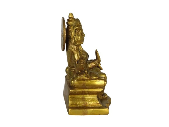 Estatua de bronce india de la Diosa Lakshmi