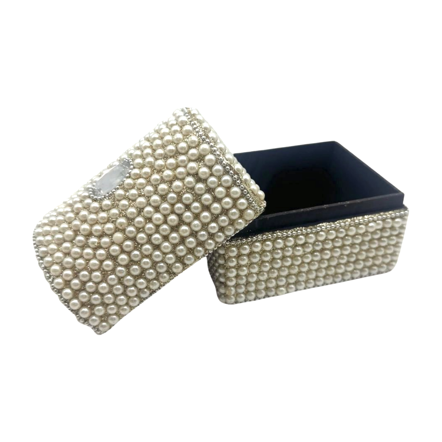 Caja india en forma de cofre con perlitas