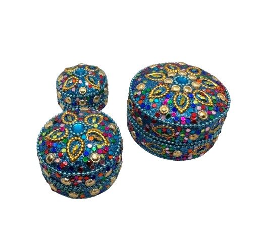 Cajitas indias de decoración brillantes