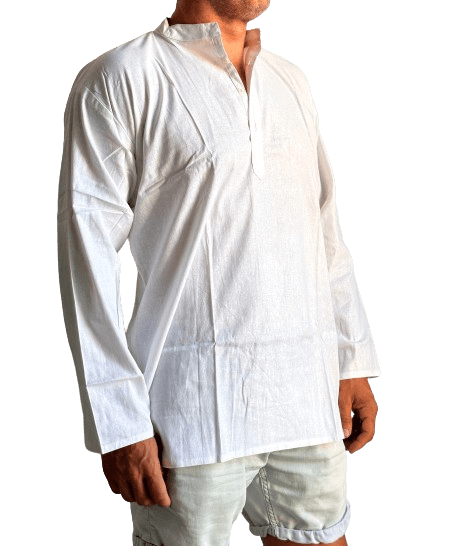 Camisa étnica india unisex de algodón