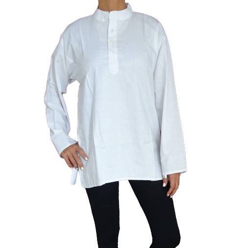 Camisa étnica india unisex de algodón