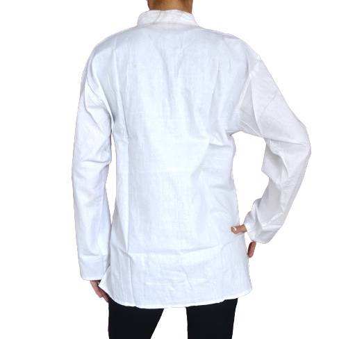 Camisa étnica india unisex de algodón