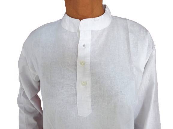Camisa étnica india unisex de algodón